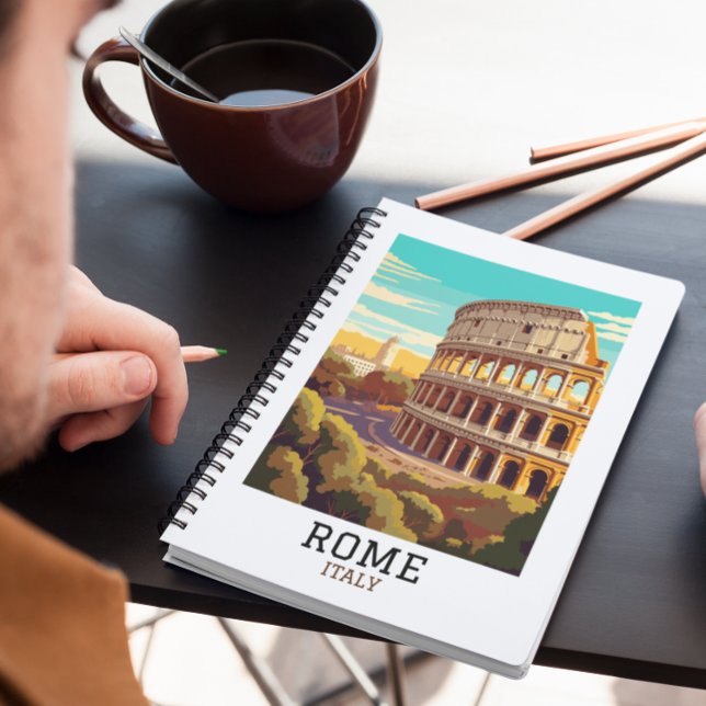 Carnet Classic Rome Italie Colisée Historique (rome italy skyline colosseum notebook)