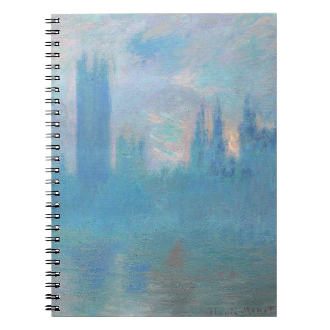Carnet Claude Monet. Chambres du Parlement de Londres. Bl (Devant)
