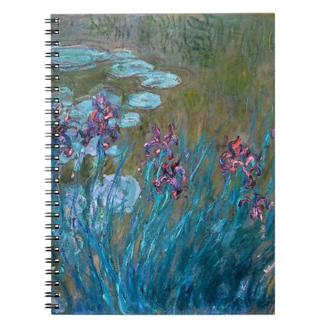 Carnet Claude Monet : Iris et nénuphars (Devant)