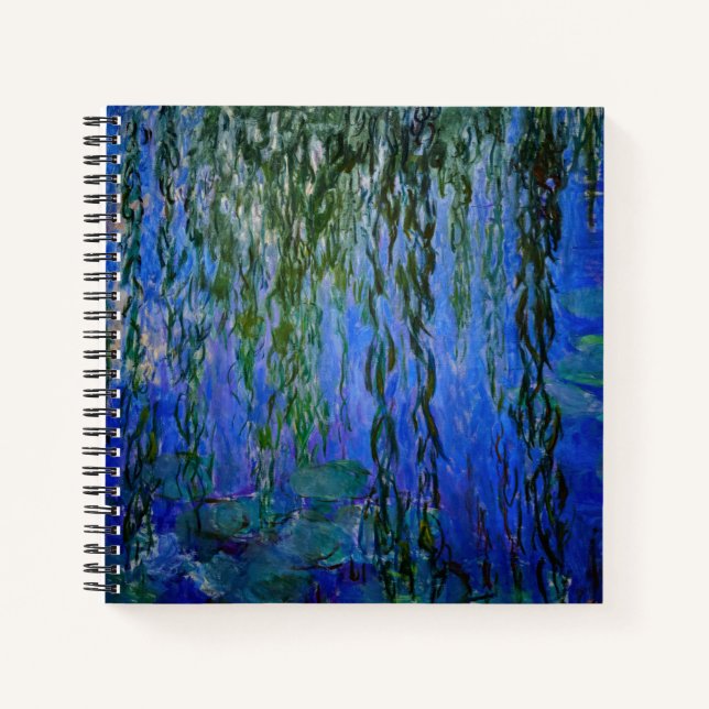 Carnet Claude Monet - Lys d'eau avec saule plumant (Devant)