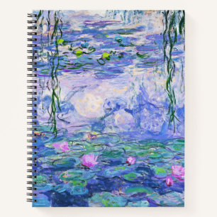 Carnet Claude Monet Water Lilie L'Art Impressionniste Fra