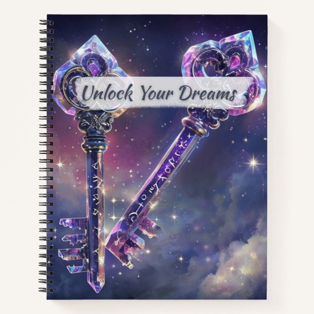 Carnet Clé de cristal mystique (Devant)