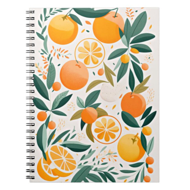 Carnet Clementine mandarine (Devant)