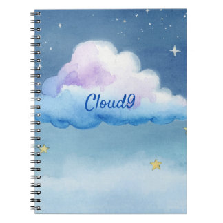 Carnet Cloud9 Ciel Étoilé Aquarelle Onirique