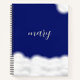 Carnet cloud&stars personnalisé
