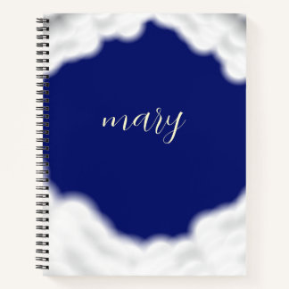 Carnet cloud&stars personnalisé