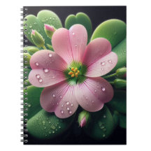Clover Floral rose et vert Oxalis