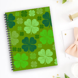 Carnet Clovers verts, Lucky Clovers, Saint Patrick's Day