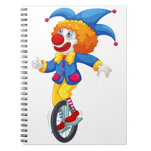 Carnet Clown sur le monocycle