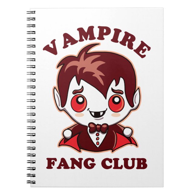 Carnet Club Fang | Pun Drôle Et Vampire Mignons (Devant)