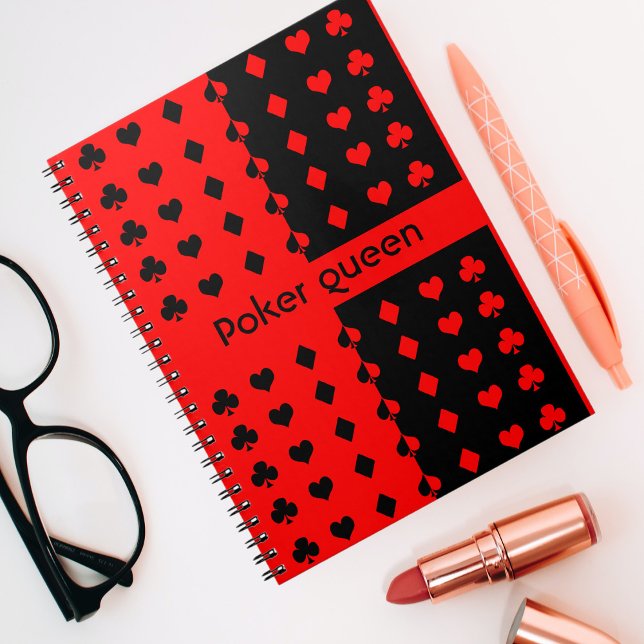 Carnet Clubs, pique-nique, coeur, diamants - reine de pok (Créateur téléchargé)