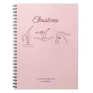 Carnet Coach de Gymnastique Chorégraphie Ligne Élégante A