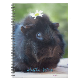 Carnet Cobaye personnalisé de //avec une marguerite