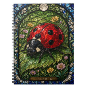 Carnet Coccinelle, vitrail de la floraison des prairies