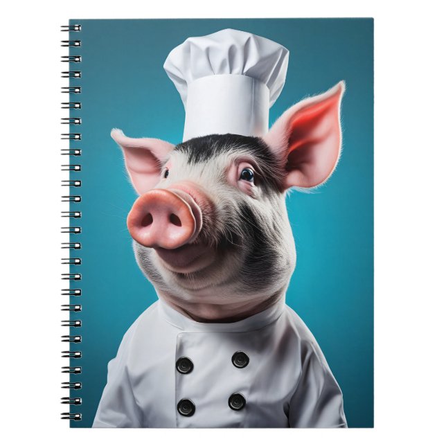 Carnet Cochon Chef (Devant)