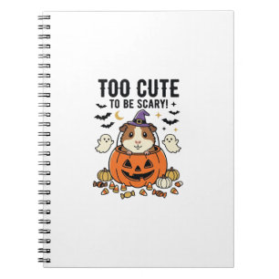 Carnet Cochon d'Inde d'Halloween Trop Mignon Pour être Ef