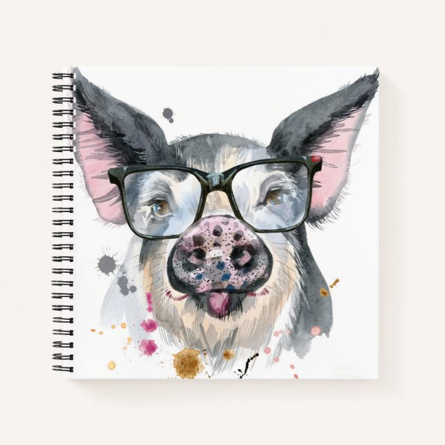 Carnet Cochon tendance (Devant)
