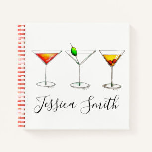 Carnet Cocktail personnalisé Boissons Cosmo Martini