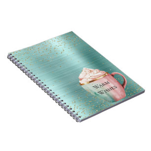 Carnet Cocoa Gold Pink Mint désire Confetti Sparkle