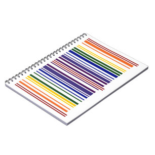 Carnet Code barre double arc-en-ciel