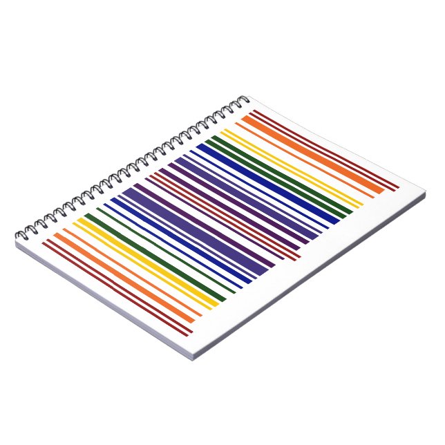 Carnet Code barre double arc-en-ciel (Côté gauche)