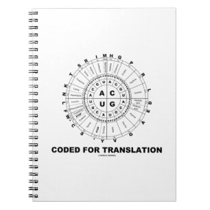 Carnet Codé pour la traduction (roue de codon d'ARN)