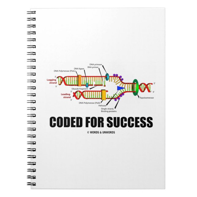 Carnet Codé Pour Réussite (Réplication De L'ADN) (Devant)