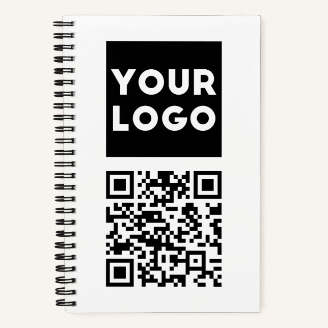 Carnet Code QR modifiable et logo ou image de votre entre (Recto)