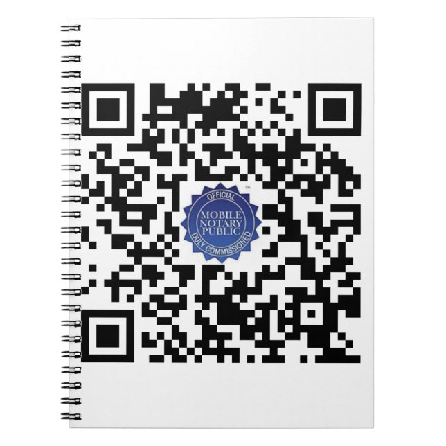 Carnet Code qr public du notaire mobile (Devant)