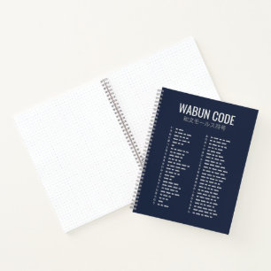 Carnet Code Wabun 和文モールス符号 – Morse spiral japonais