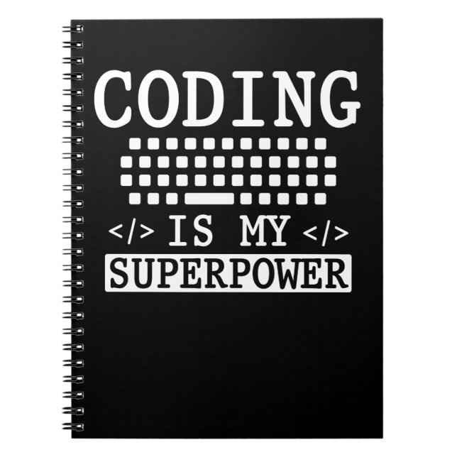 Carnet Coder informatique programmeur amusant (Devant)