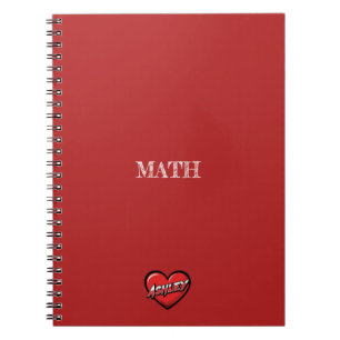 Carnet Cœur d'Ashley Rouge