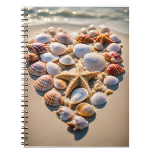 Carnet Coeur de coquillage