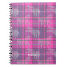 Coeur de tartan de cheval rose pâle personnalisé