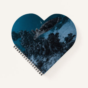 Carnet Coeur de Tortue Océanique - Cadeau inspiré