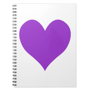 Carnet Coeur d'orchidée foncée mignon