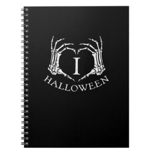 Carnet Coeur Halloween Squelette Costume main Hommes Femm