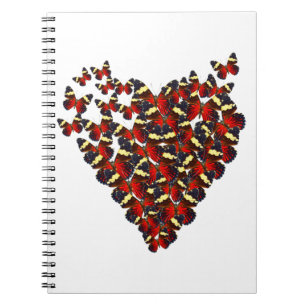 Carnet Coeur papillon