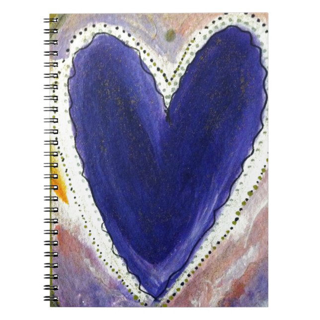 Carnet Coeur pourpre (Devant)