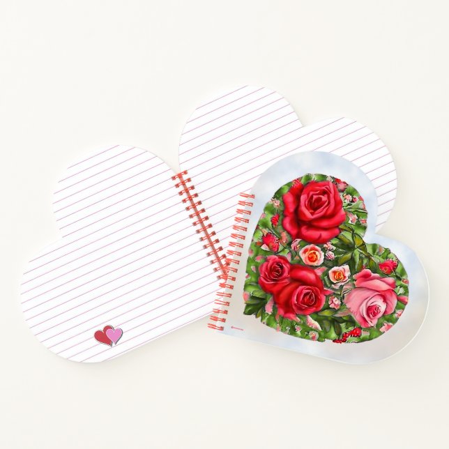 Carnet Coeur Rose vintage (Intérieur)