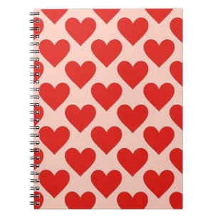 Carnet Cœur rouge traditionnel de la Saint-Valentin