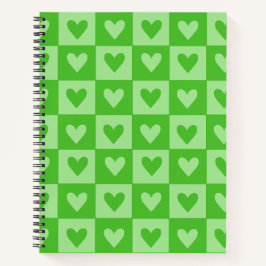 Carnet Coeur vert de tableau de bord