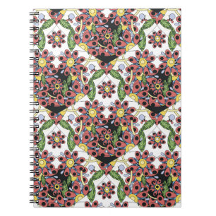 Carnet Coeurs colorés, Motif romantique sans couture.
