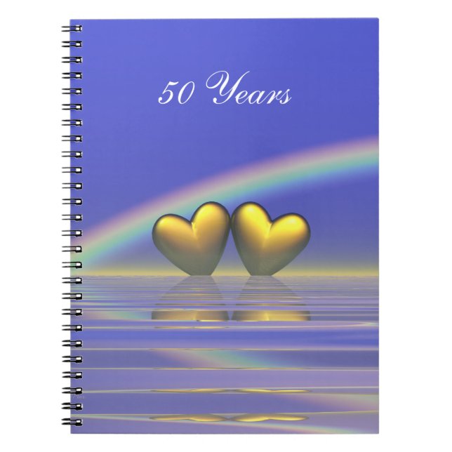 Carnet Coeurs d'or du 50e anniversaire (Devant)