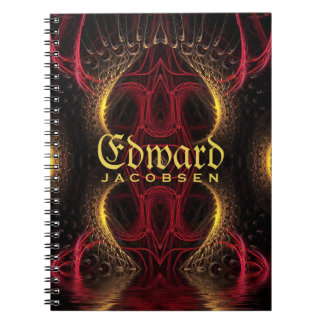 Carnet Coeurs d'or médiéval Imaginaire art fractal
