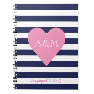 Carnet Coeurs et rayures engagés