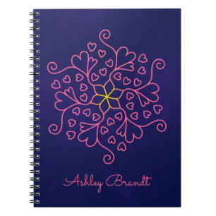 Carnet Coeurs & Fleurs Inspiré Mandala