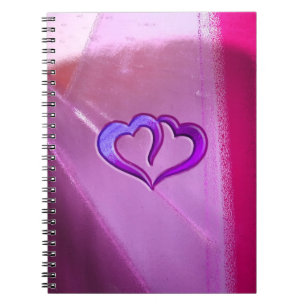 Carnet Coeurs gravés par pourpre