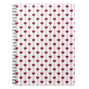 Carnet Coeurs motifs/rouges