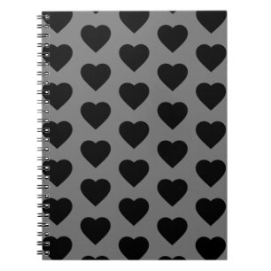 Carnet Coeurs noirs